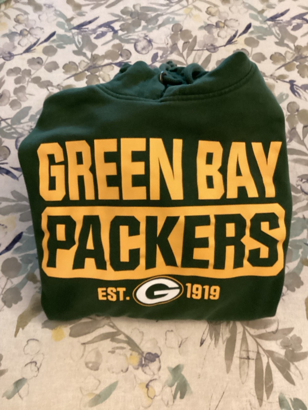 '47 Brand Green Bay Packers Hoodie Sweatshirt Mens Medium Fleece Pullover Green